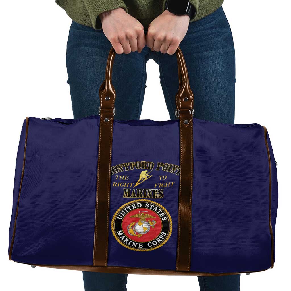 African American Marine Corps Legacy Travel Bag Montford Point Heritage Navy Blue - Wonder Print Shop