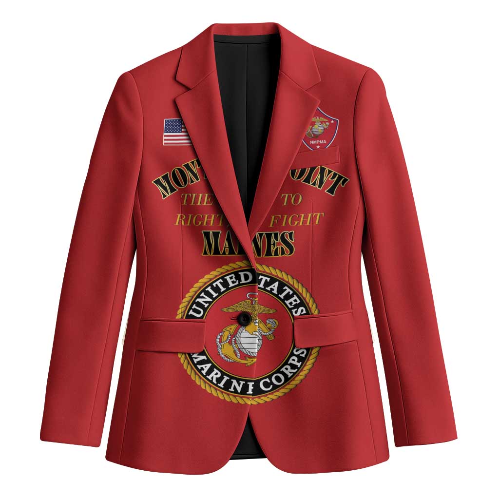 African American Marine Corps Legacy Blazer Montford Point Heritage Red - Wonder Print Shop