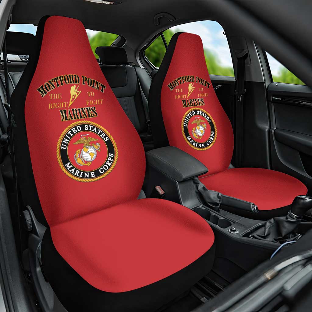 African American Marine Corps Legacy Car Seat Cover Montford Point Heritage Red - Wonder Print Shop