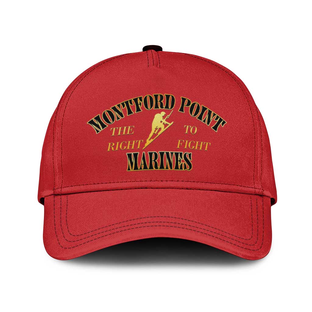 African American Marine Corps Legacy Classic Cap Montford Point Heritage Red - Wonder Print Shop