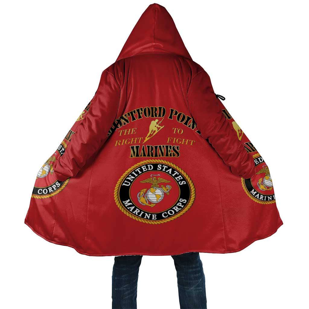 African American Marine Corps Legacy Cloak Montford Point Heritage Red - Wonder Print Shop