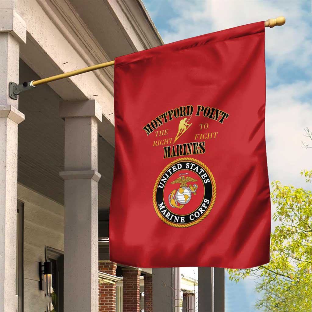 African American Marine Corps Legacy Garden Flag Montford Point Heritage Red - Wonder Print Shop