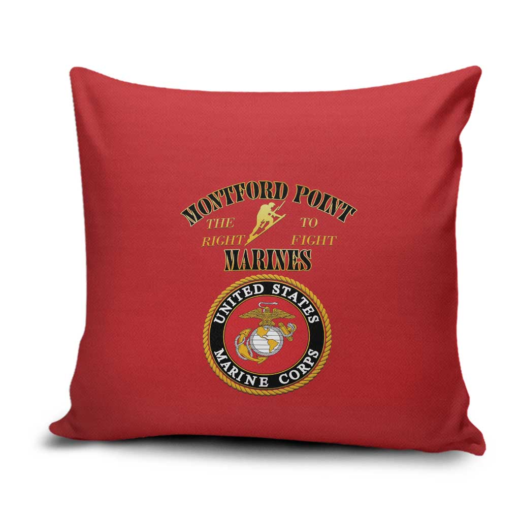 African American Marine Corps Legacy Pillow Cover Montford Point Heritage Red - Wonder Print Shop