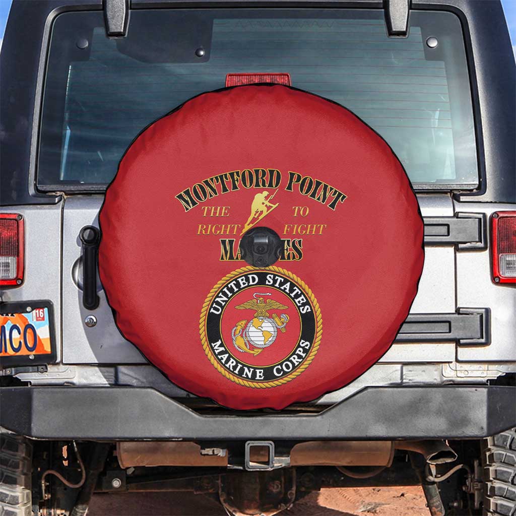 African American Marine Corps Legacy Spare Tire Cover Montford Point Heritage Red - Wonder Print Shop