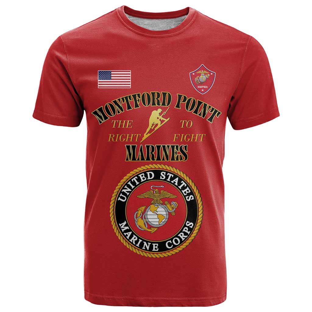African American Marine Corps Legacy T Shirt Montford Point Heritage Red - Wonder Print Shop
