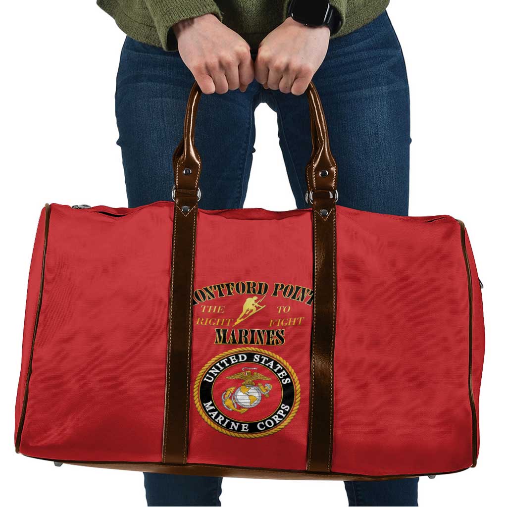 African American Marine Corps Legacy Travel Bag Montford Point Heritage Red - Wonder Print Shop