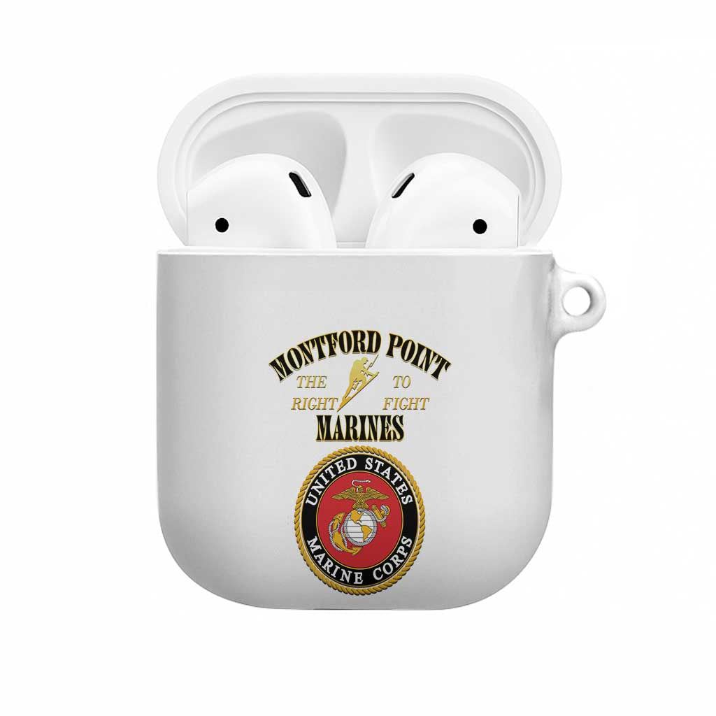 African American Marine Corps Legacy AirPods Case Montford Point Heritage White - Wonder Print Shop