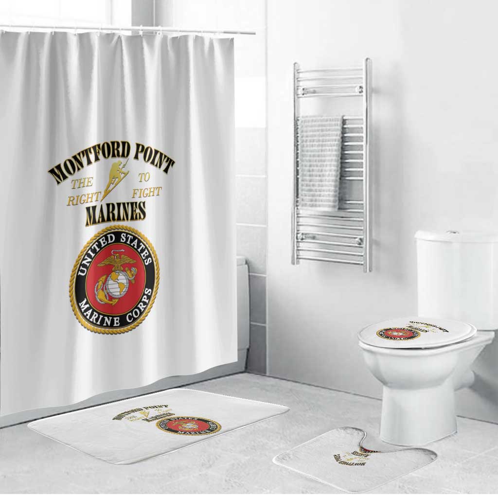 African American Marine Corps Legacy Bathroom Set Montford Point Heritage White - Wonder Print Shop