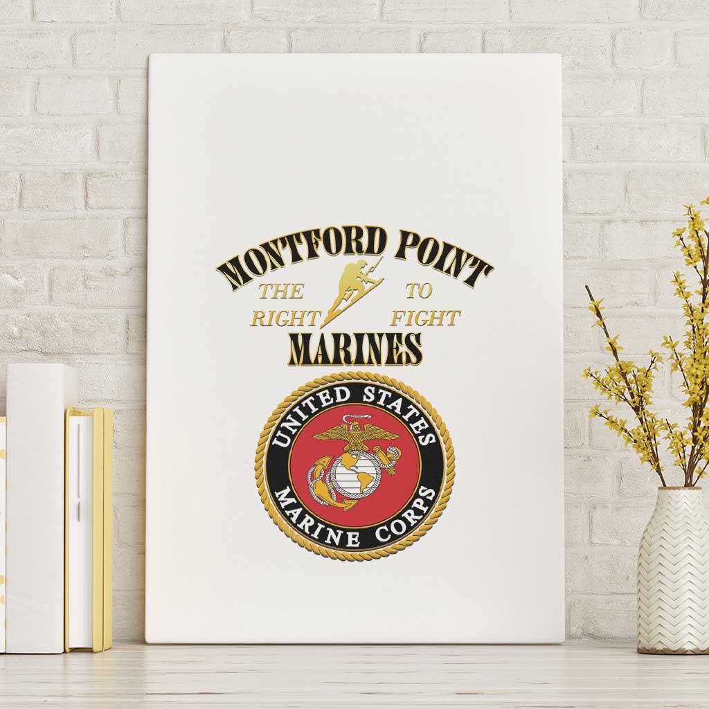 African American Marine Corps Legacy Canvas Wall Art Montford Point Heritage White - Wonder Print Shop