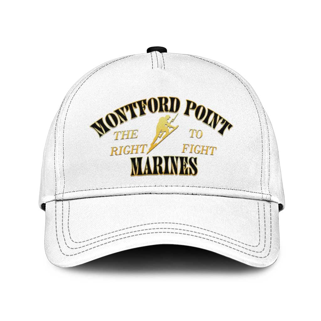 African American Marine Corps Legacy Classic Cap Montford Point Heritage White - Wonder Print Shop