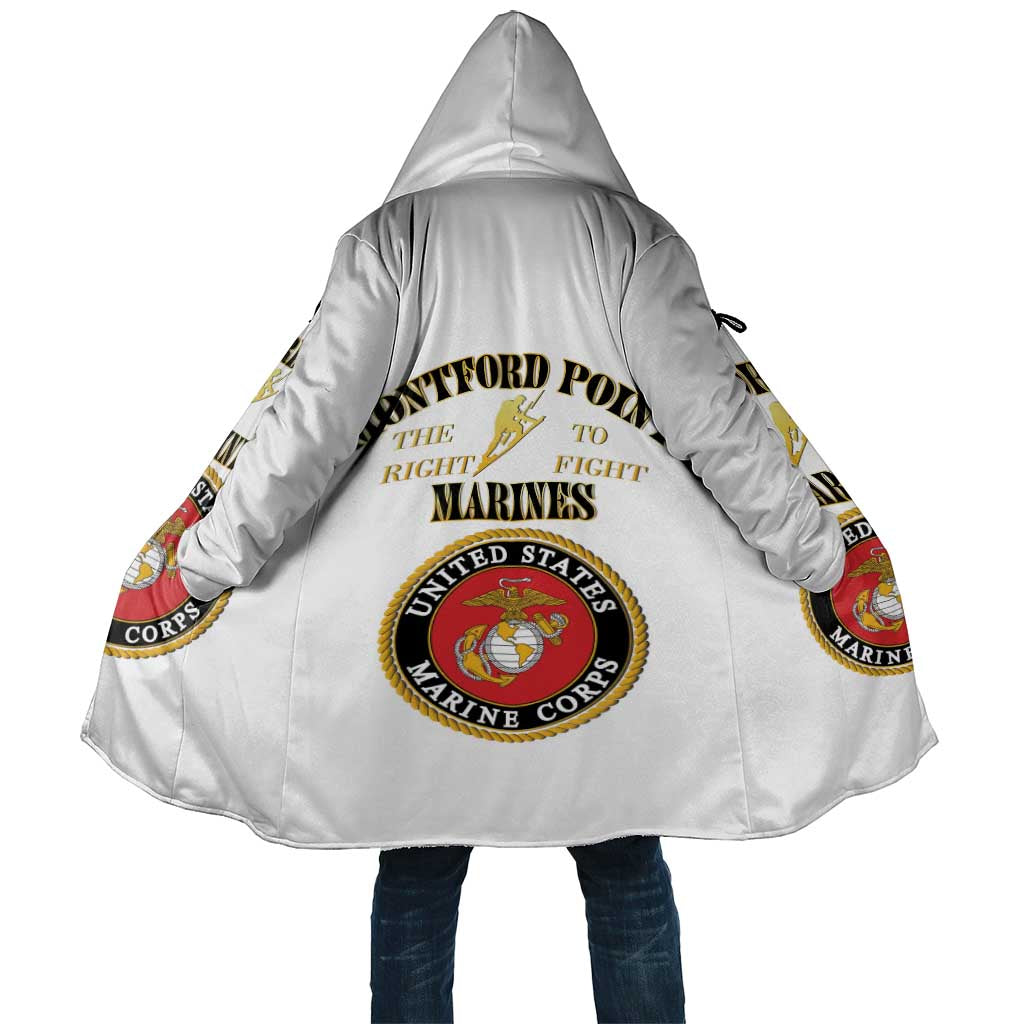 African American Marine Corps Legacy Cloak Montford Point Heritage White - Wonder Print Shop