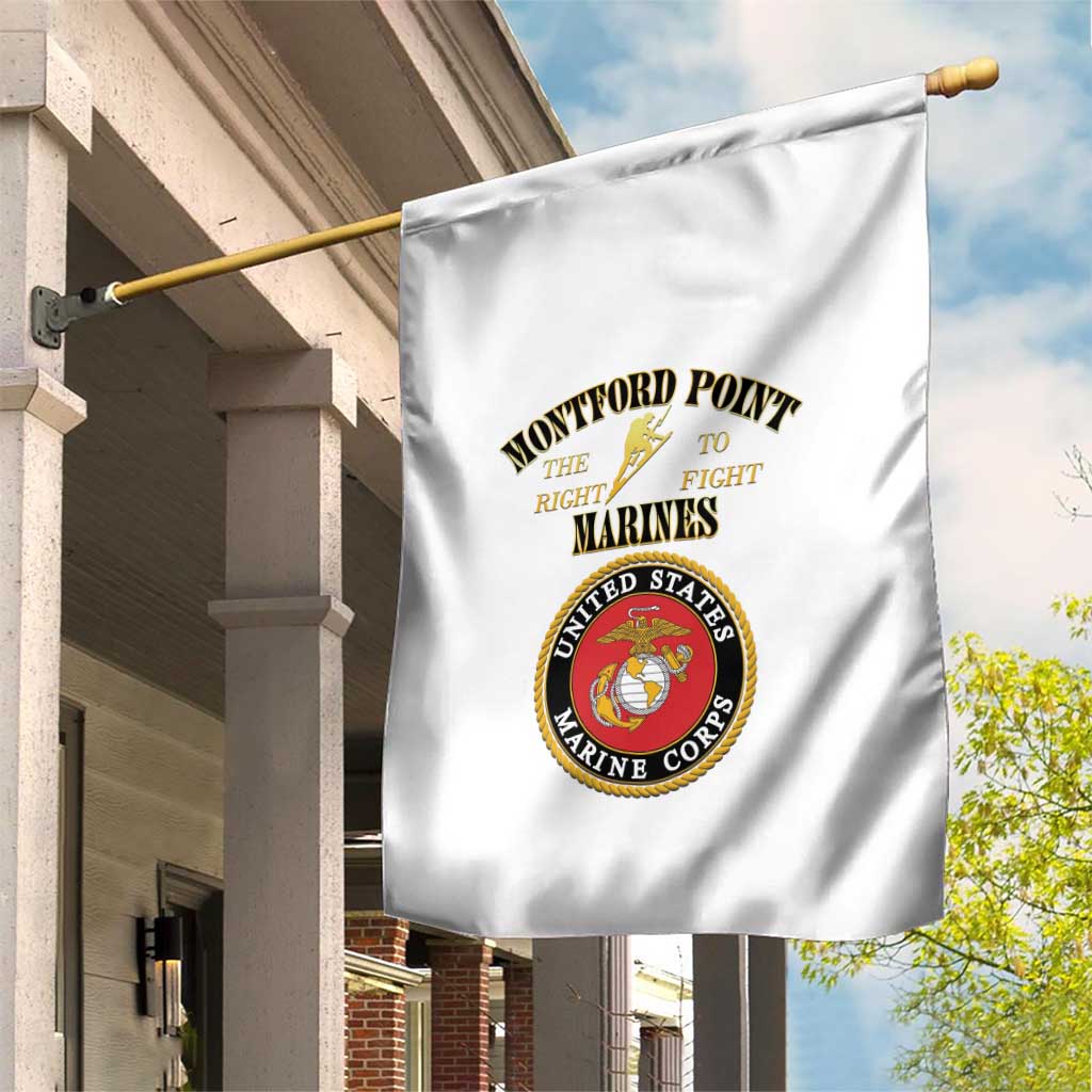 African American Marine Corps Legacy Garden Flag Montford Point Heritage White - Wonder Print Shop