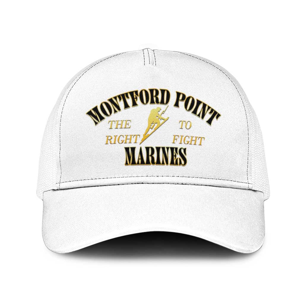 African American Marine Corps Legacy Mesh Trucker Cap Montford Point Heritage White - Wonder Print Shop