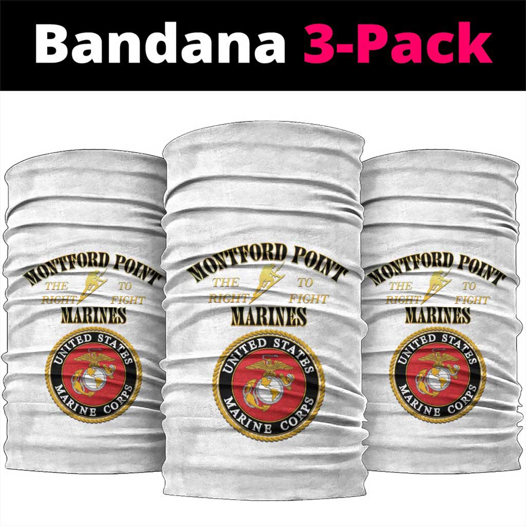 African American Marine Corps Legacy Neck Gaiter Montford Point Heritage White - Wonder Print Shop