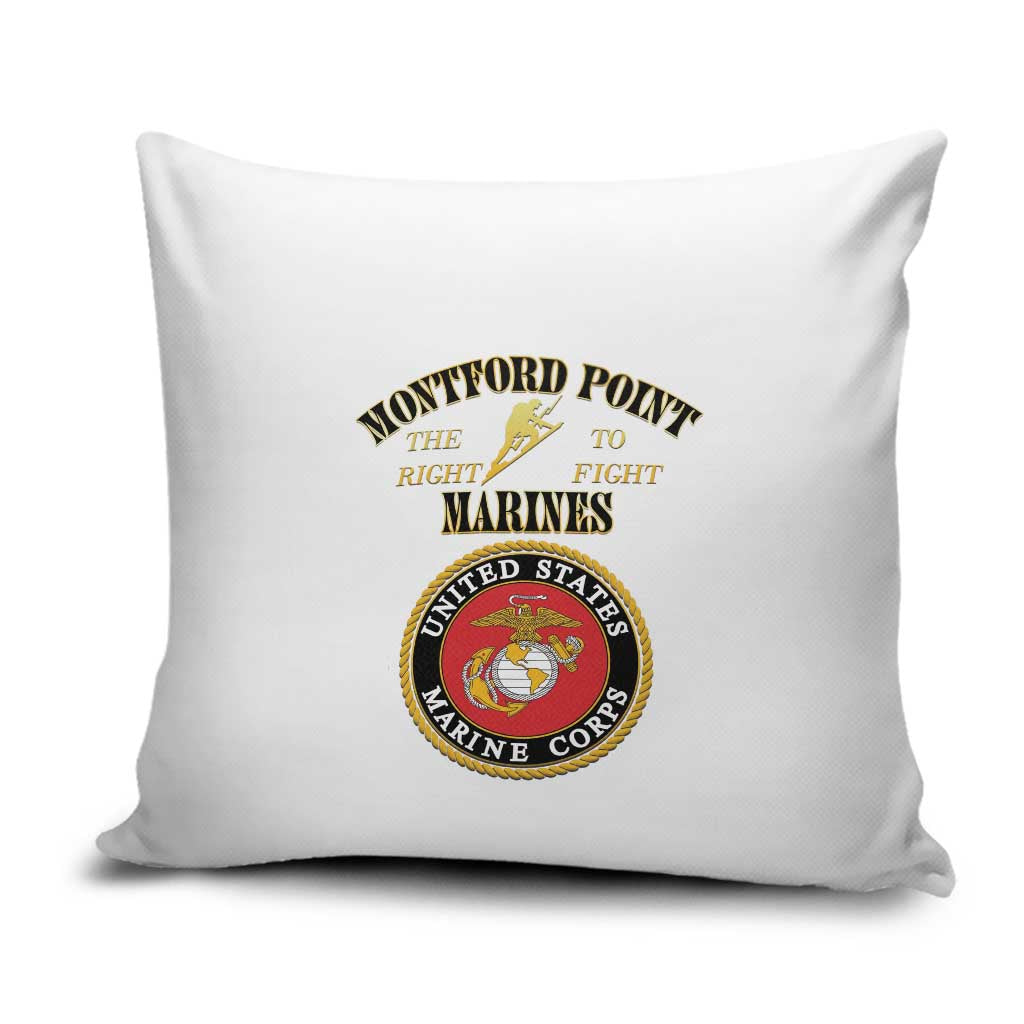 African American Marine Corps Legacy Pillow Cover Montford Point Heritage White - Wonder Print Shop