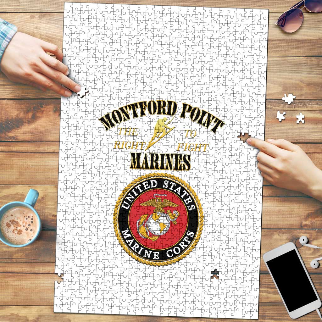 African American Marine Corps Legacy Puzzle Montford Point Heritage White - Wonder Print Shop