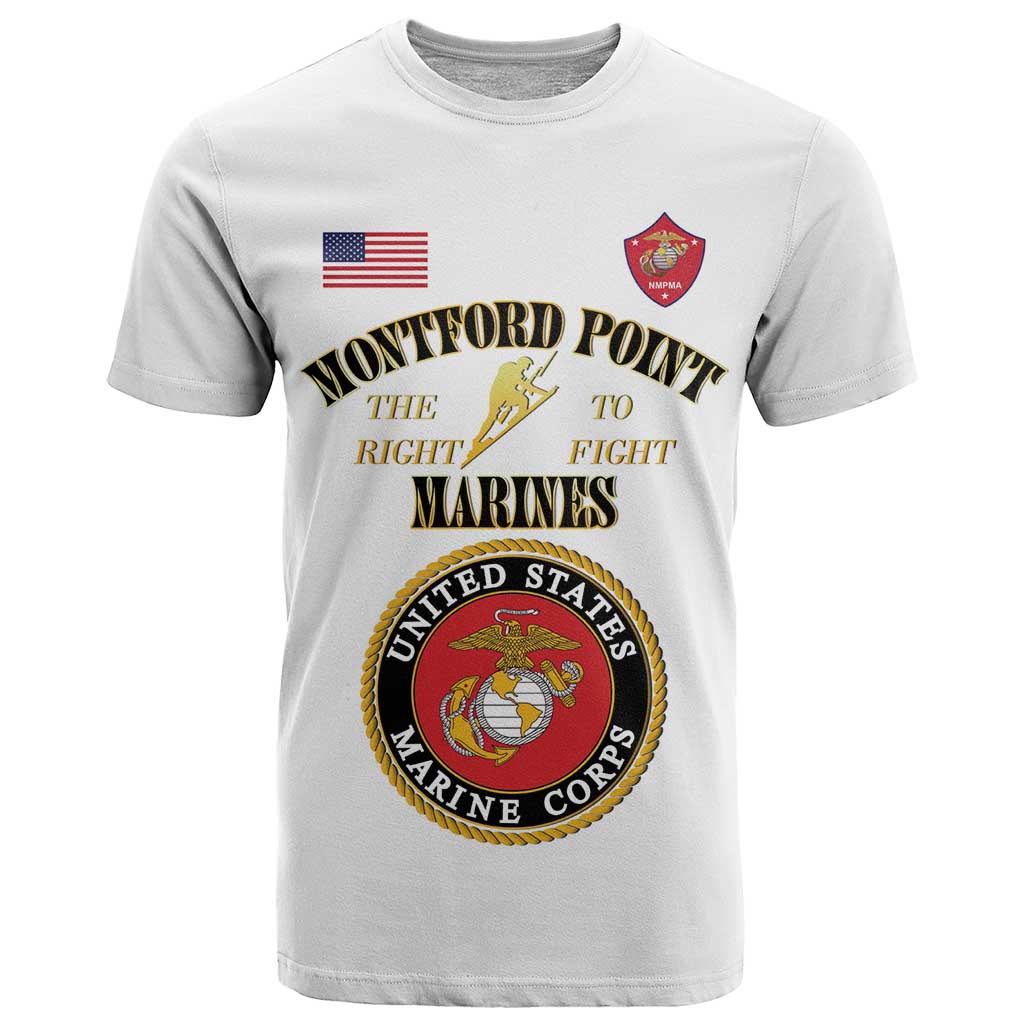 African American Marine Corps Legacy T Shirt Montford Point Heritage White - Wonder Print Shop