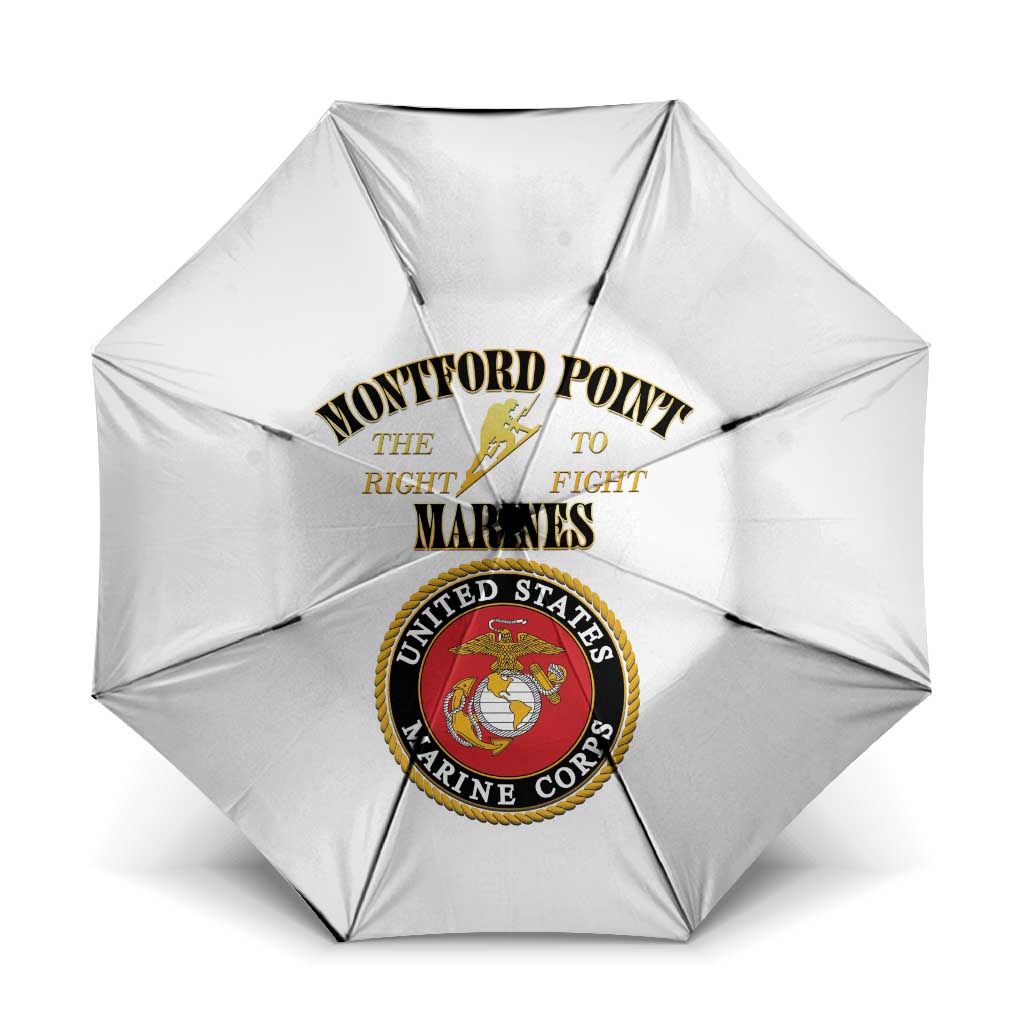 African American Marine Corps Legacy Umbrella Montford Point Heritage White - Wonder Print Shop