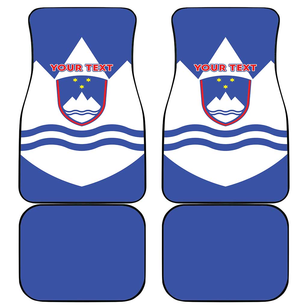 Personalised Slovenia Independence Day Car Mats Flag Map With Coat Of Arms - Wonder Print Shop