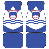 Personalised Slovenia Independence Day Car Mats Flag Map With Coat Of Arms - Wonder Print Shop