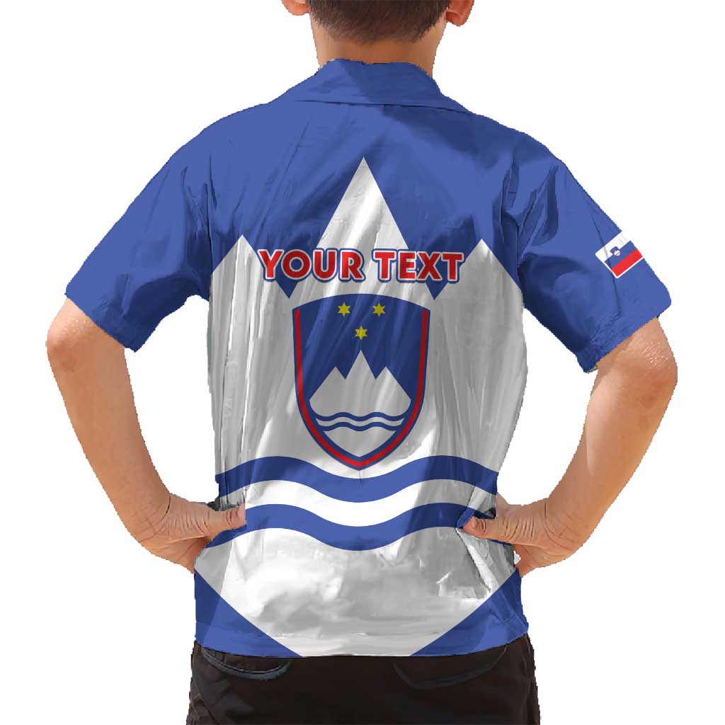 Personalised Slovenia Independence Day Family Matching Long Sleeve Bodycon Dress and Hawaiian Shirt Flag Map With Coat Of Arms - Wonder Print Shop