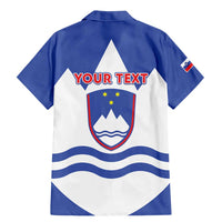 Personalised Slovenia Independence Day Family Matching Mermaid Dress and Hawaiian Shirt Flag Map With Coat Of Arms - Wonder Print Shop