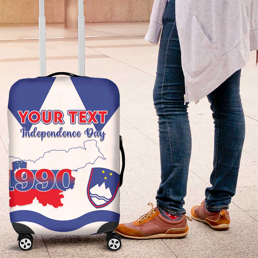 Personalised Slovenia Independence Day Luggage Cover Flag Map With Coat Of Arms - Wonder Print Shop