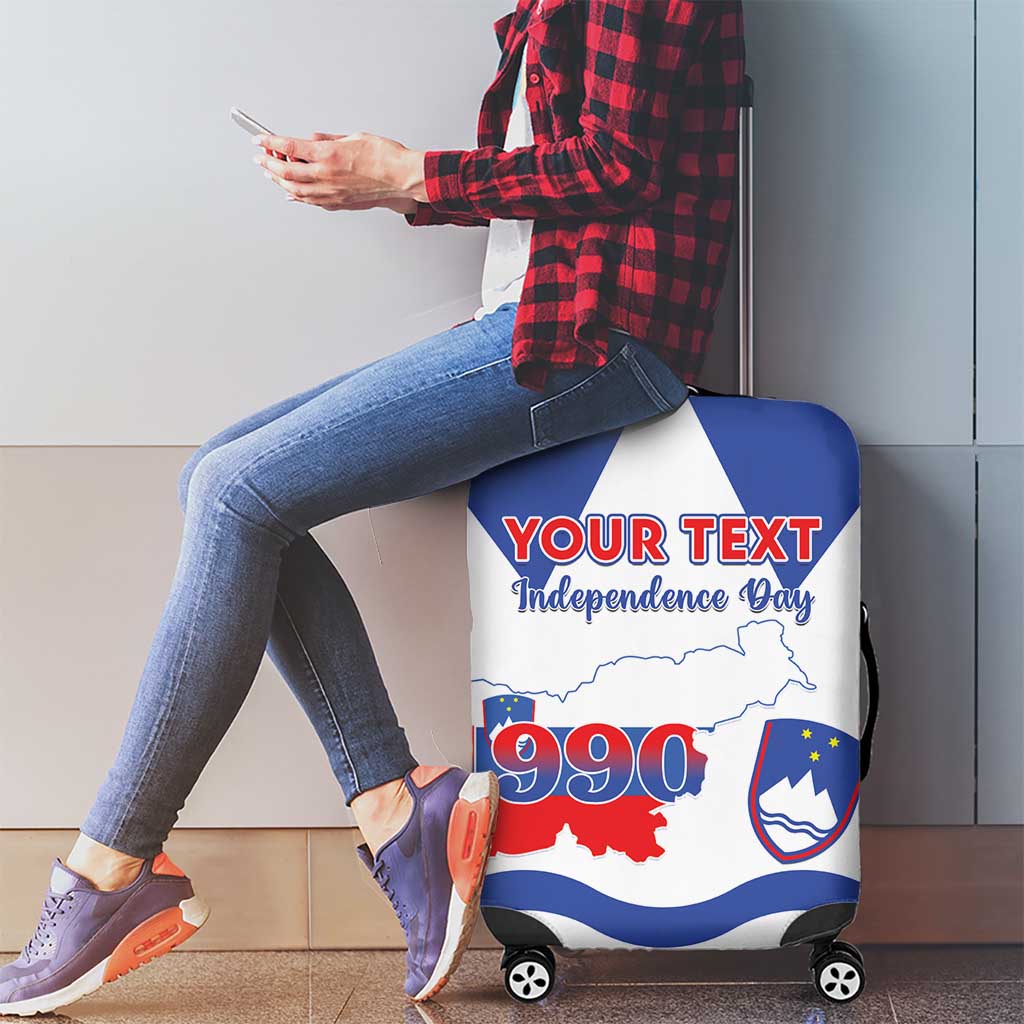 Personalised Slovenia Independence Day Luggage Cover Flag Map With Coat Of Arms - Wonder Print Shop