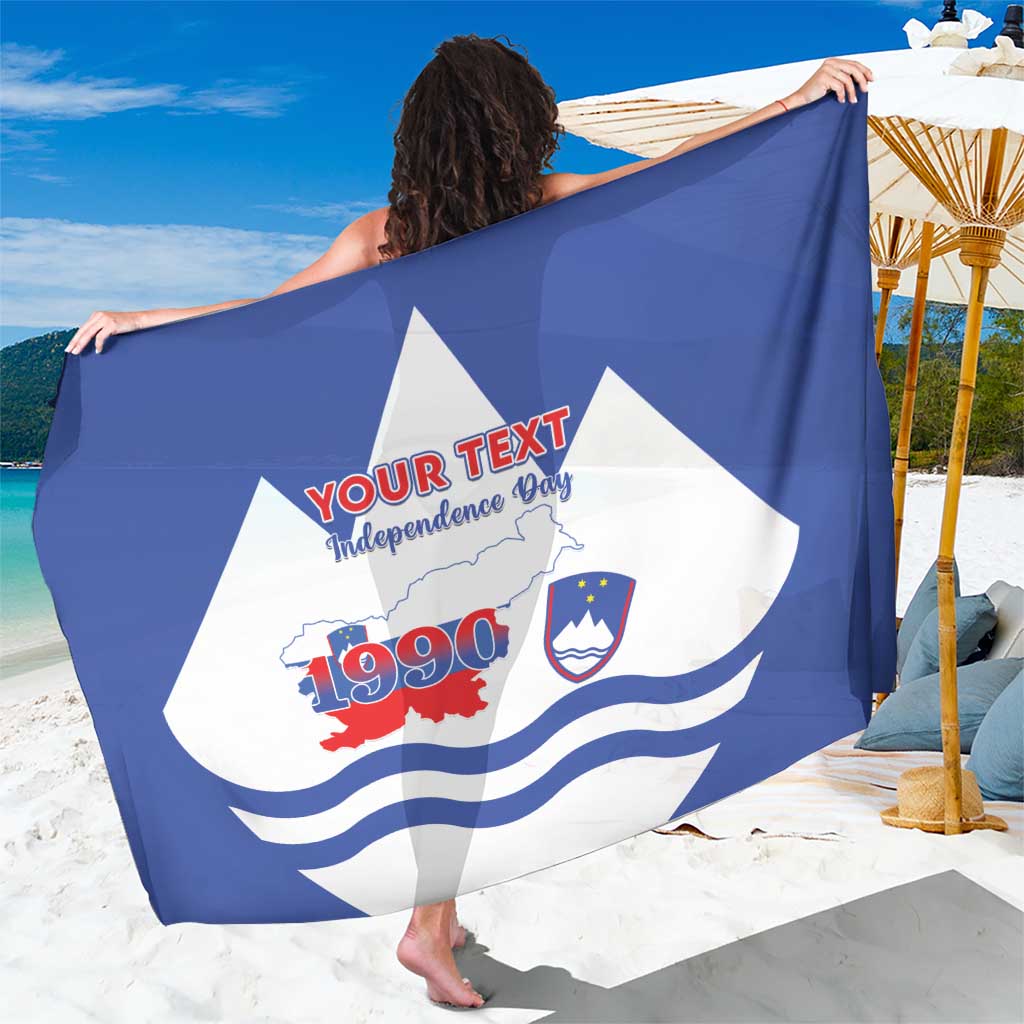 Personalised Slovenia Independence Day Sarong Flag Map With Coat Of Arms - Wonder Print Shop