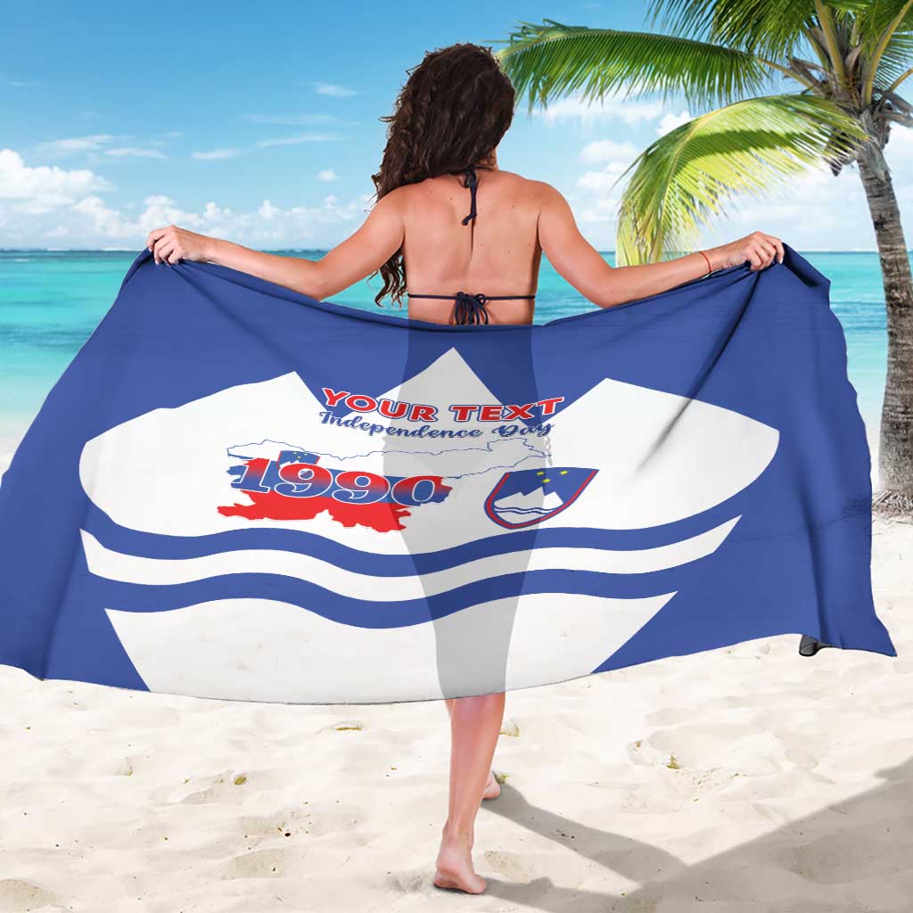 Personalised Slovenia Independence Day Sarong Flag Map With Coat Of Arms - Wonder Print Shop