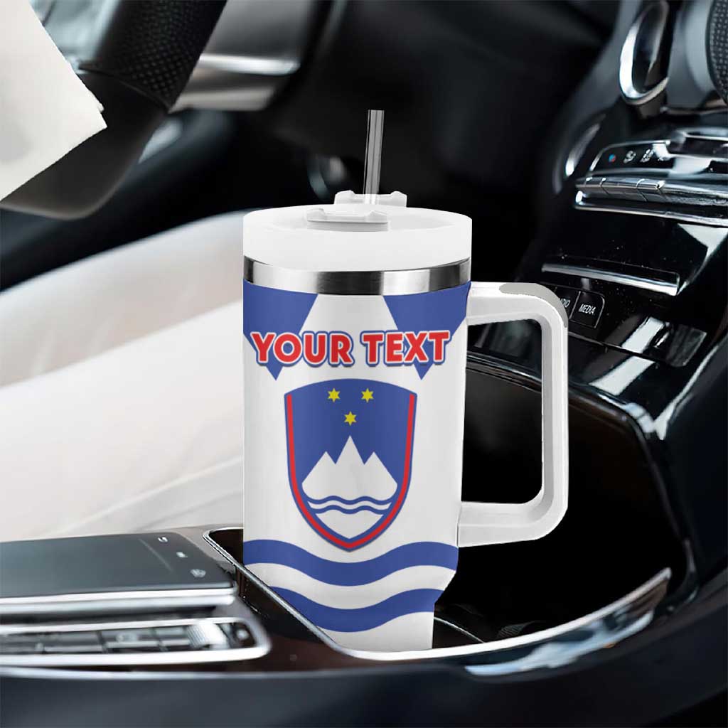 Personalised Slovenia Independence Day Tumbler With Handle Flag Map With Coat Of Arms - Wonder Print Shop