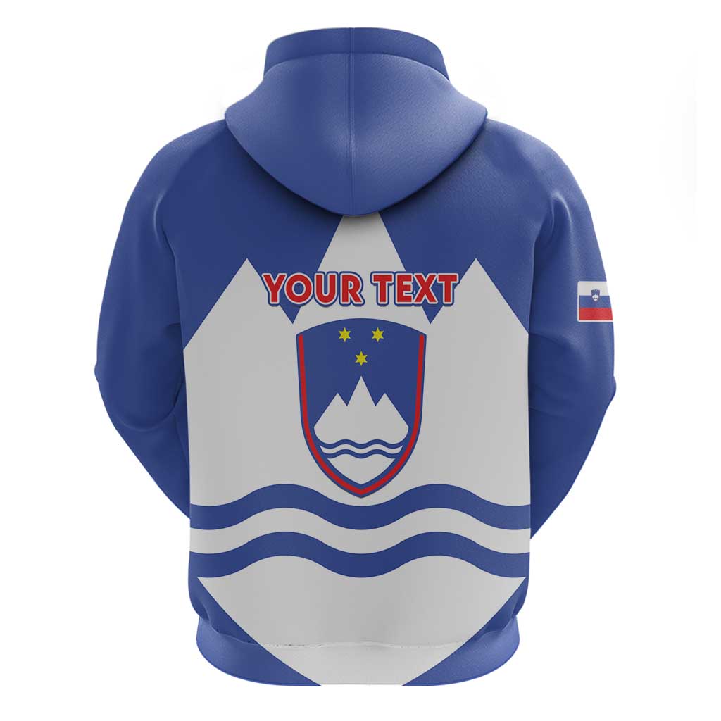 Personalised Slovenia Independence Day Zip Hoodie Flag Map With Coat Of Arms - Wonder Print Shop