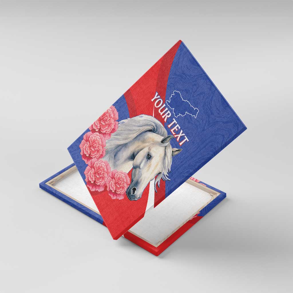 Personalised Balkan Lipizzaner Horse Slovenia Canvas Wall Art Carnation Sporty Style - Wonder Print Shop