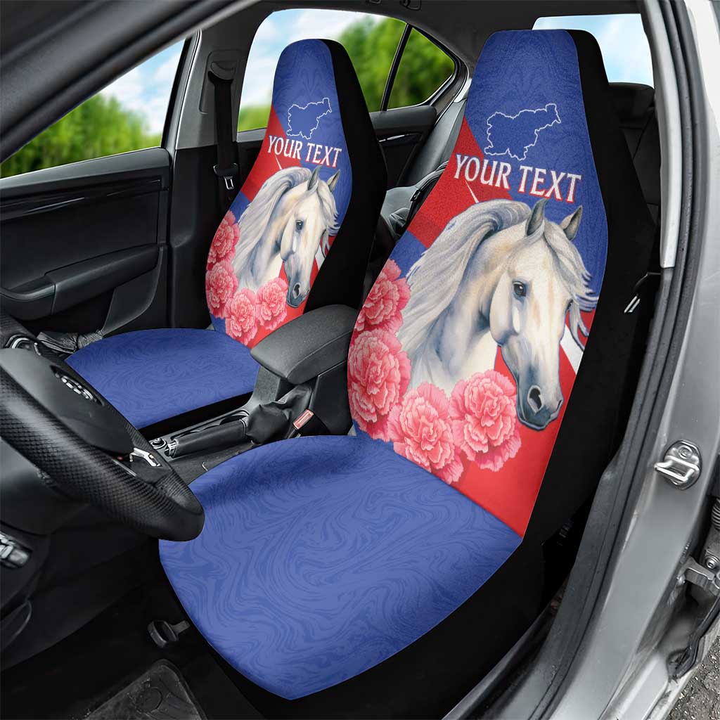 Personalised Balkan Lipizzaner Horse Slovenia Car Seat Cover Carnation Sporty Style - Wonder Print Shop