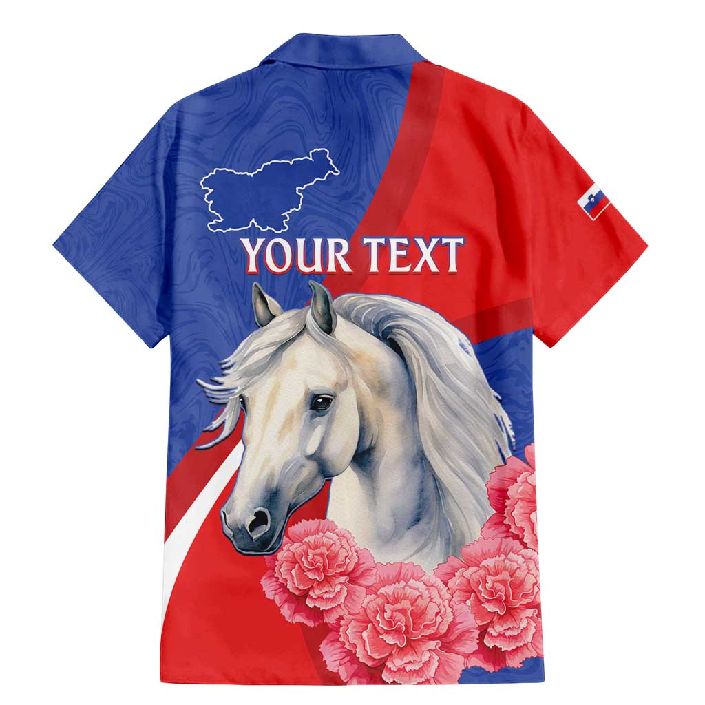 Personalised Balkan Lipizzaner Horse Slovenia Family Matching Mermaid Dress and Hawaiian Shirt Carnation Sporty Style - Wonder Print Shop