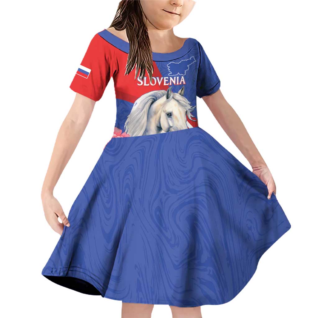 Personalised Balkan Lipizzaner Horse Slovenia Family Matching Off Shoulder Short Dress and Hawaiian Shirt Carnation Sporty Style - Wonder Print Shop