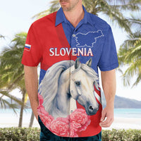 Personalised Balkan Lipizzaner Horse Slovenia Hawaiian Shirt Carnation Sporty Style - Wonder Print Shop