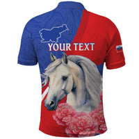 Personalised Balkan Lipizzaner Horse Slovenia Polo Shirt Carnation Sporty Style - Wonder Print Shop