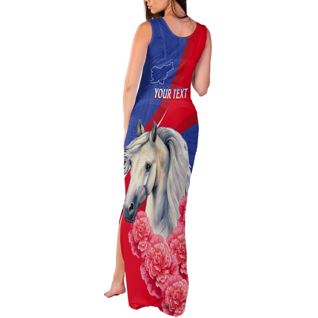 Personalised Balkan Lipizzaner Horse Slovenia Tank Maxi Dress Carnation Sporty Style - Wonder Print Shop