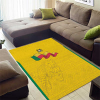 Benin Football Area Rug Go Champions Les Guepards - Wonder Print Shop
