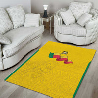 Benin Football Area Rug Go Champions Les Guepards - Wonder Print Shop
