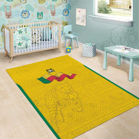 Benin Football Area Rug Go Champions Les Guepards - Wonder Print Shop