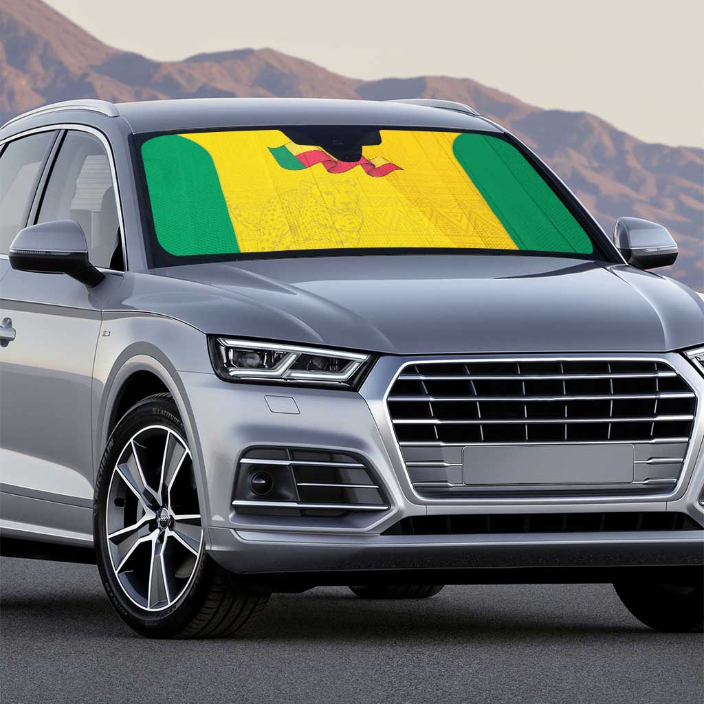 Benin Football Auto Sun Shade Go Champions Les Guepards - Wonder Print Shop