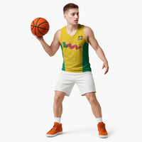 Custom Benin Football Basketball Jersey Go Champions Les Guepards - Wonder Print Shop