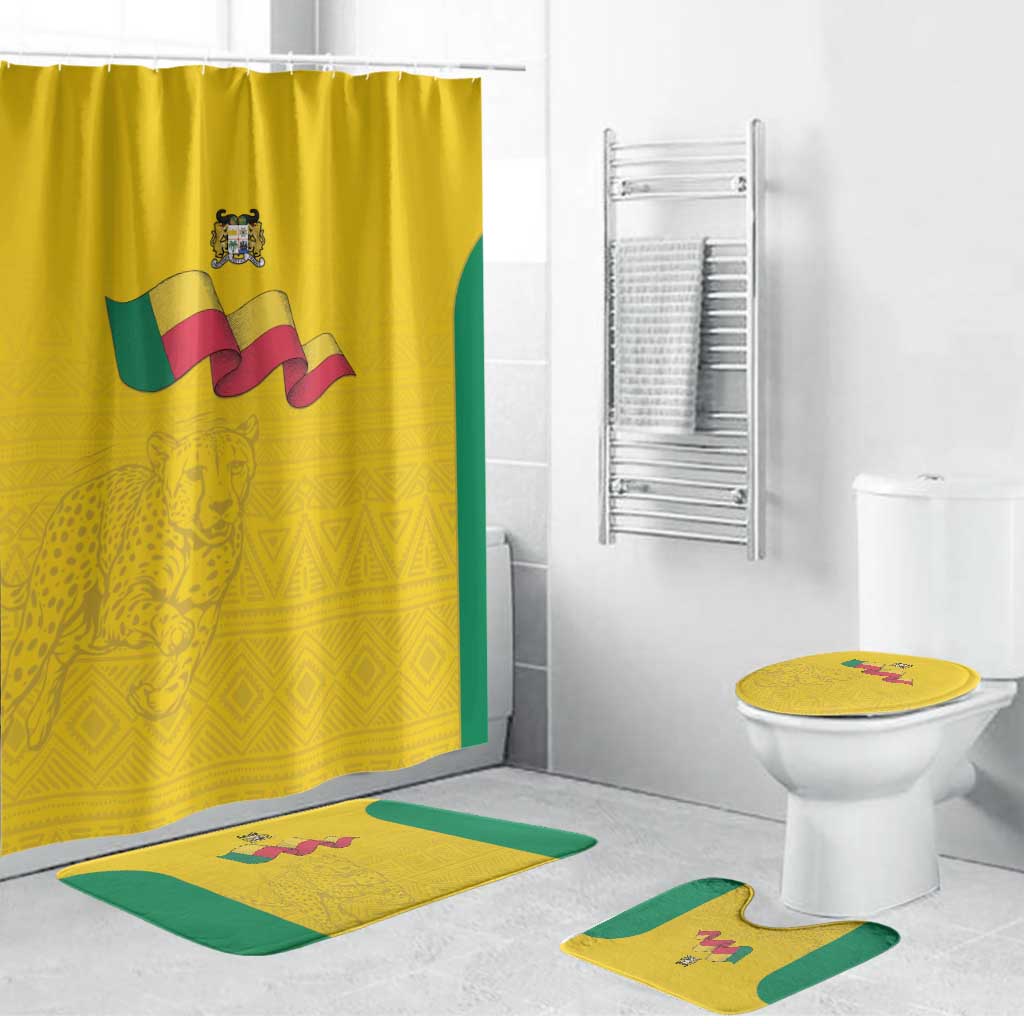 Benin Football Bathroom Set Go Champions Les Guepards - Wonder Print Shop