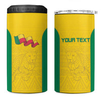 Custom Benin Football 4 in 1 Can Cooler Tumbler Go Champions Les Guepards - Wonder Print Shop