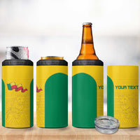 Custom Benin Football 4 in 1 Can Cooler Tumbler Go Champions Les Guepards - Wonder Print Shop
