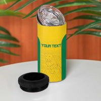 Custom Benin Football 4 in 1 Can Cooler Tumbler Go Champions Les Guepards - Wonder Print Shop