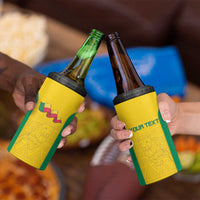 Custom Benin Football 4 in 1 Can Cooler Tumbler Go Champions Les Guepards - Wonder Print Shop