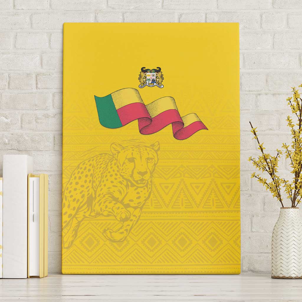 Benin Football Canvas Wall Art Go Champions Les Guepards - Wonder Print Shop
